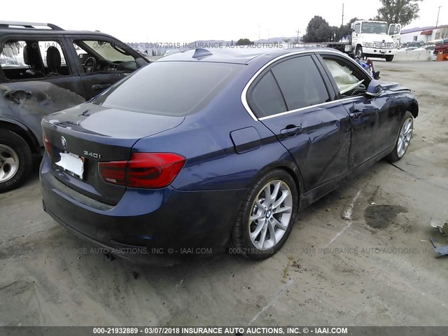 WBA8B3C5XGK384208 - 2016 BMW 340 I Կապույտ լուսանկար 4