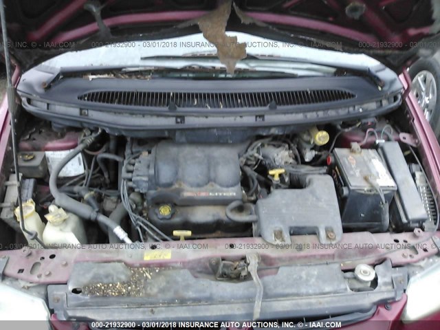 1B4GP54L0TB274140 - 1996 DODGE GRAND CARAVAN LE/ES RED photo 10