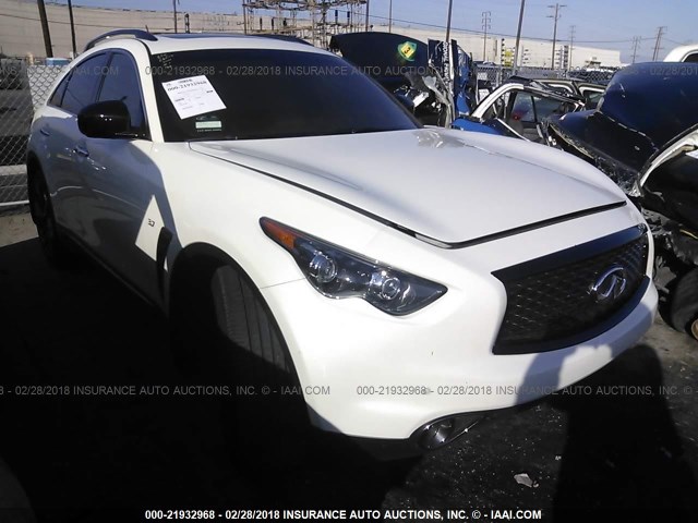 JN8CS1MU4HM140586 - 2017 INFINITI QX70 WHITE photo 1