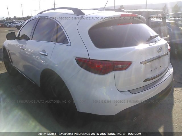 JN8CS1MU4HM140586 - 2017 INFINITI QX70 WHITE photo 3