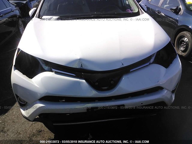 2T3YFREV1GW299868 - 2016 TOYOTA RAV4 LIMITED WHITE photo 6