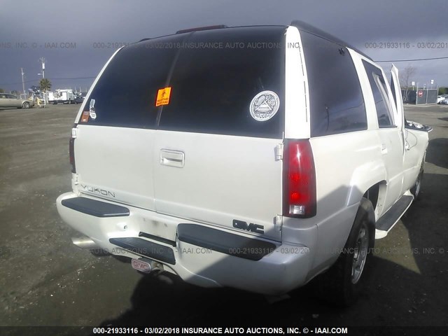 1GKEK13R4YR160748 - 2000 GMC YUKON DENALI WHITE photo 4