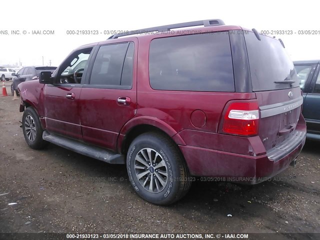 1FMJU1HT3FEF09973 - 2015 FORD EXPEDITION XLT/KING RANCH MAROON photo 3