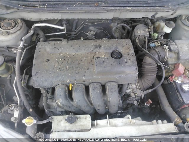 2T1LR32EX3C004368 - 2003 TOYOTA COROLLA MATRIX XR SILVER photo 10