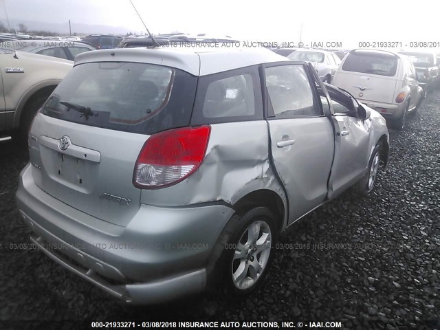 2T1LR32EX3C004368 - 2003 TOYOTA COROLLA MATRIX XR SILVER photo 4