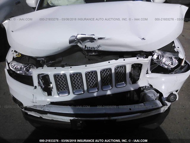 1C4NJCEB9GD559497 - 2016 JEEP COMPASS LATITUDE 白色 照片 6