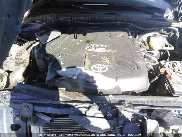 5TELU42N86Z241752 - 2006 TOYOTA TACOMA DOUBLE CAB მუქი ლურჯი ფოტო 10