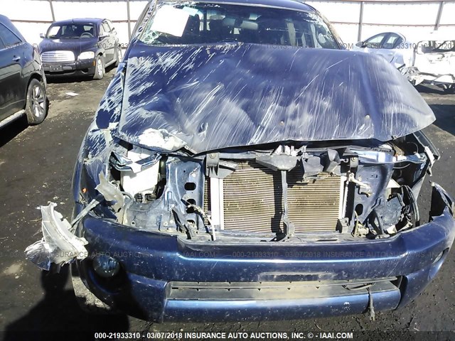 5TELU42N86Z241752 - 2006 TOYOTA TACOMA DOUBLE CAB მუქი ლურჯი ფოტო 6