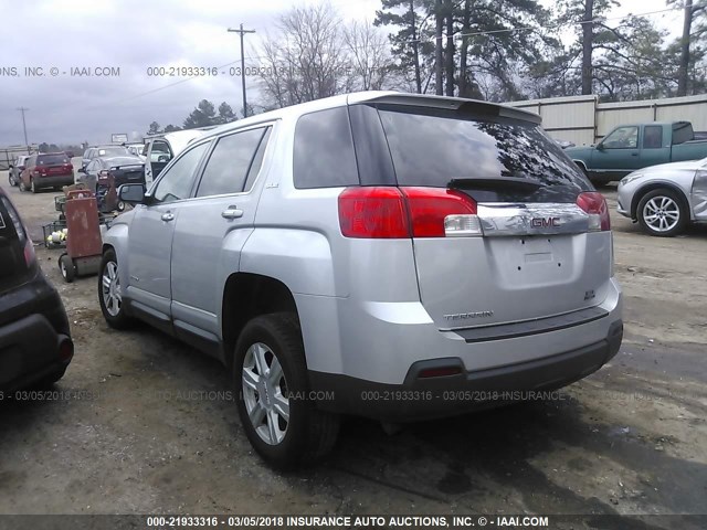 2GKALMEKXE6334987 - 2014 GMC TERRAIN SLE SILVER photo 3