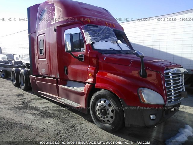 1FUJGLDR7DSBR0301 - 2013 FREIGHTLINER CASCADIA 125  RED photo 1