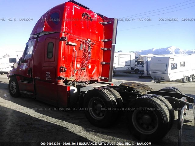 1FUJGLDR7DSBR0301 - 2013 FREIGHTLINER CASCADIA 125  RED photo 3