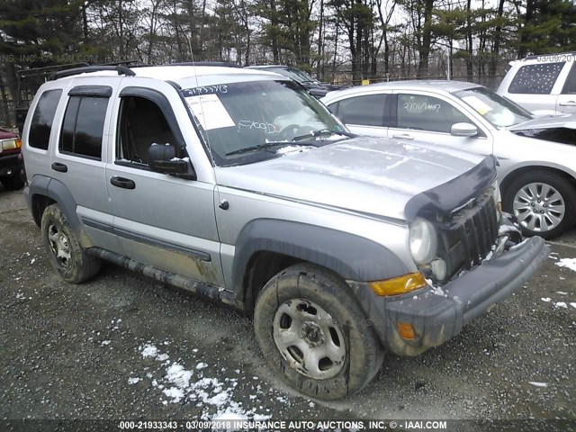 1J4GL48K86W133110 - 2006 JEEP LIBERTY SPORT Gümüş foto 1