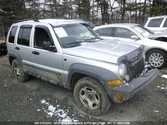 1J4GL48K86W133110 - 2006 JEEP LIBERTY SPORT SILVER photo 1