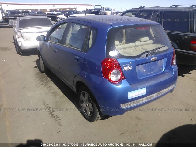 KL1TD6DE6AB136222 - 2010 CHEVROLET AVEO LS/LT BLUE photo 3