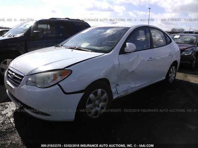 KMHDU46D48U465260 - 2008 HYUNDAI ELANTRA GLS/SE/LIMITED WHITE photo 2