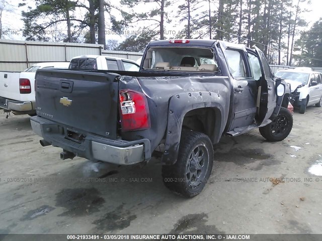 3GCPKSE35BG183224 - 2011 CHEVROLET SILVERADO K1500 LT BLACK photo 4