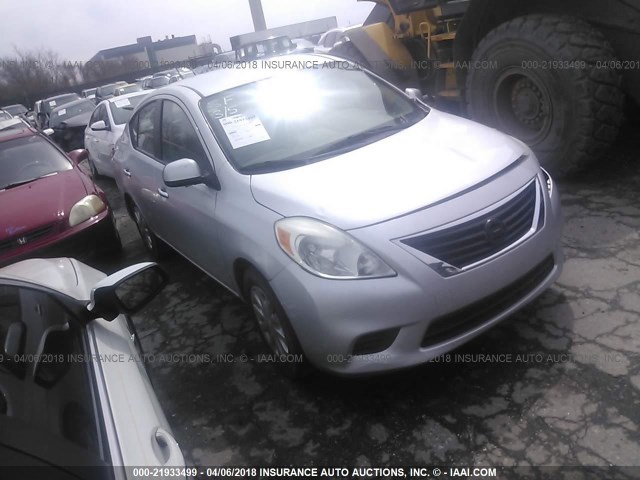 3N1CN7AP3CL818769 - 2012 NISSAN VERSA S/SV/SL SILVER photo 1