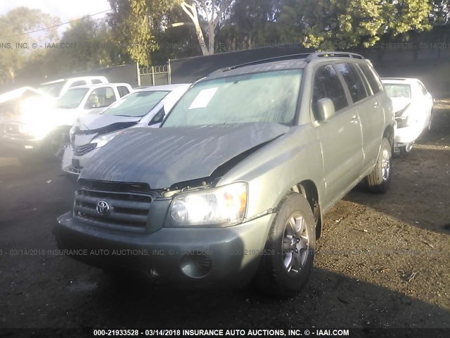 JTEDP21A750053507 - 2005 TOYOTA HIGHLANDER LIMITED GRAY photo 2