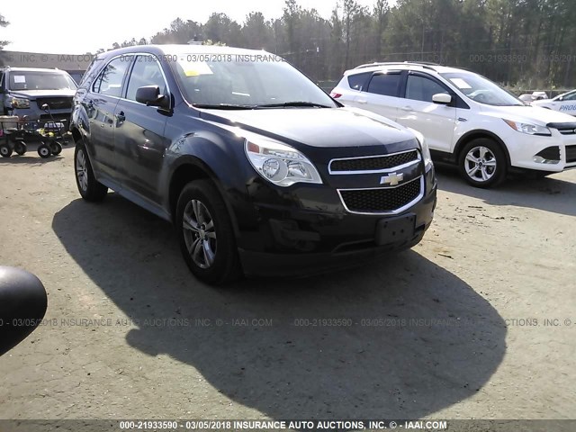 2GNALBEK9D1181358 - 2013 CHEVROLET EQUINOX LS BLACK photo 1