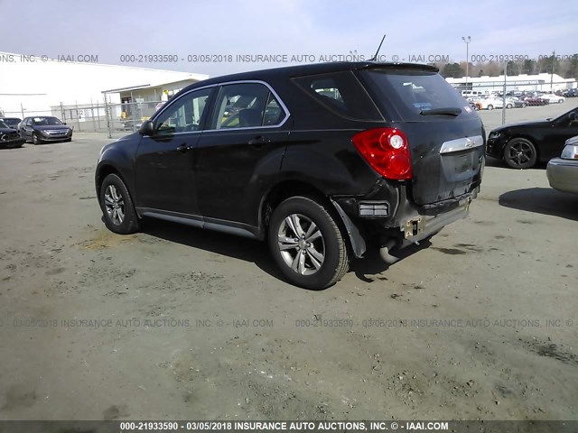 2GNALBEK9D1181358 - 2013 CHEVROLET EQUINOX LS BLACK photo 3