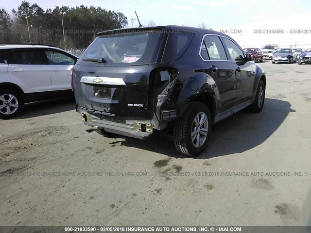 2GNALBEK9D1181358 - 2013 CHEVROLET EQUINOX LS BLACK photo 4