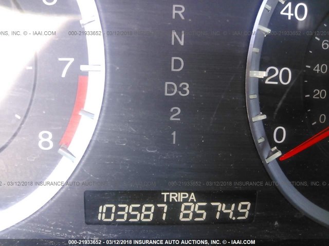 1HGCP2F84BA007856 - 2011 HONDA ACCORD EXL RED photo 7