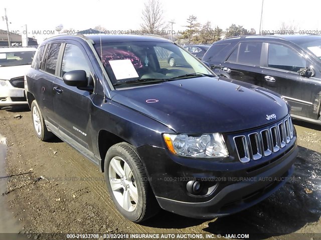 1J4NT1FA4BD139346 - 2011 JEEP COMPASS SPORT BLACK photo 1