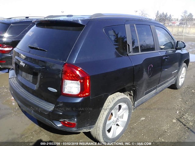 1J4NT1FA4BD139346 - 2011 JEEP COMPASS SPORT BLACK photo 4