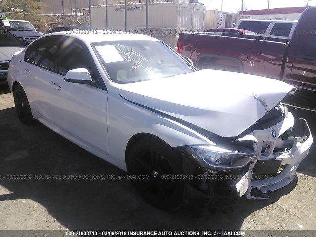 WBA3C1C53EK115721 - 2014 BMW 328 I SULEV WHITE photo 1