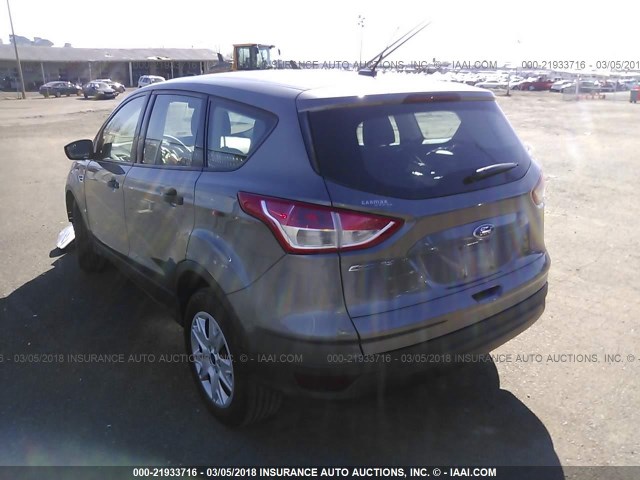 1FMCU0F75EUD70989 - 2014 FORD ESCAPE S GRAY photo 3