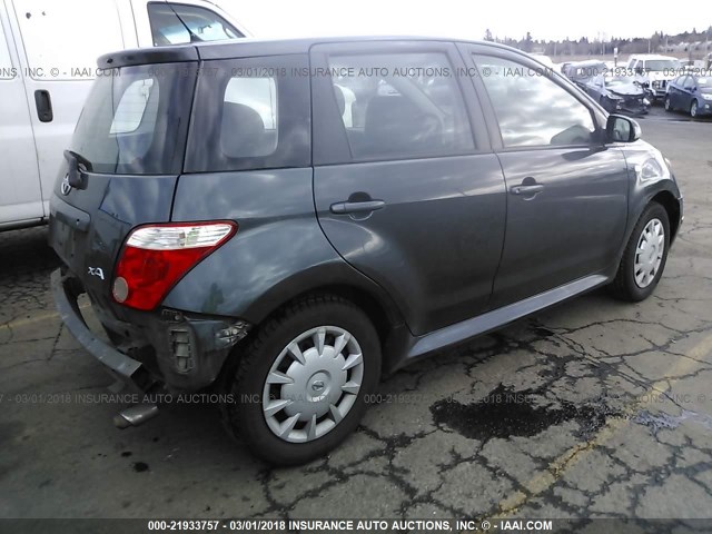 JTKKT624360147644 - 2006 TOYOTA SCION XA GRAY photo 4