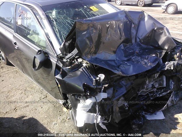 4T1BF1FK5FU884116 - 2015 TOYOTA CAMRY LE/XLE/SE/XSE GRAY photo 6