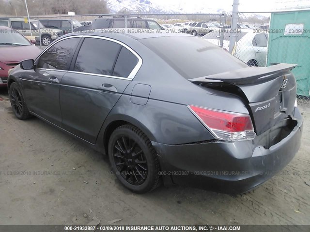 1HGCP26359A163239 - 2009 HONDA ACCORD LX GRAY photo 3