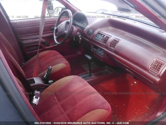 2FAPP36X1LB131057 - 1990 FORD TEMPO GL RED photo 5