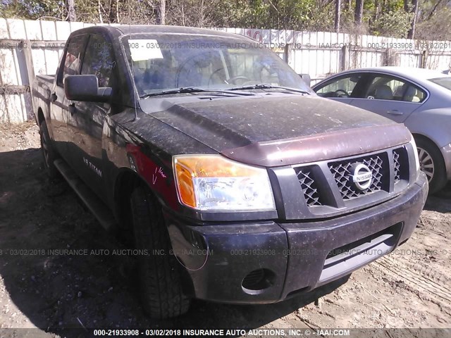 1N6BA0EK5CN305692 - 2012 NISSAN TITAN S/SV/SL/PRO-4X 黑色 照片 1