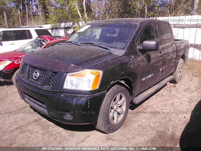 1N6BA0EK5CN305692 - 2012 NISSAN TITAN S/SV/SL/PRO-4X 黑色 照片 2