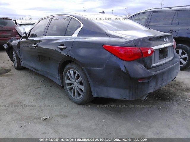 JN1CV7AP6HM641969 - 2017 INFINITI Q50 PREMIUM BLACK photo 3