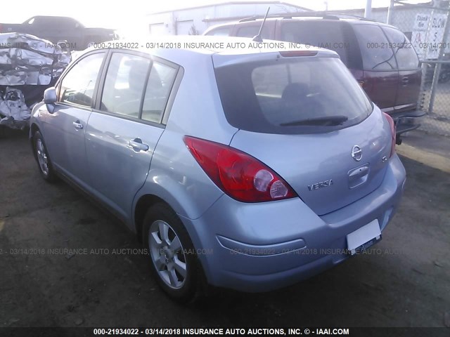 3N1BC13E79L406809 - 2009 NISSAN VERSA S/SL Light Blue photo 3