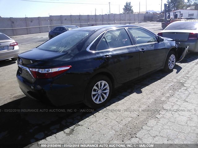 4T4BF1FK1FR470238 - 2015 TOYOTA CAMRY LE/XLE/SE/XSE 黑色 照片 4