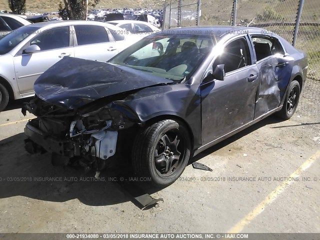 1G1ZA5E06AF280606 - 2010 CHEVROLET MALIBU LS 灰色 照片 2