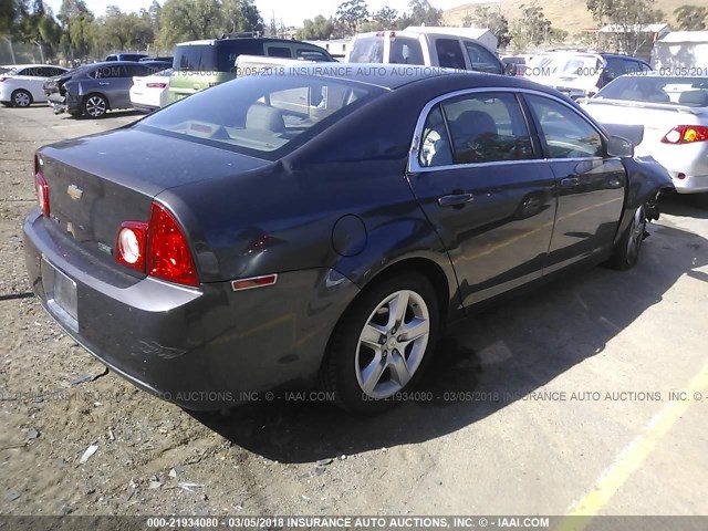 1G1ZA5E06AF280606 - 2010 CHEVROLET MALIBU LS 灰色 照片 4