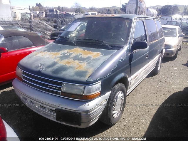 2P4GH55R0RR773982 - 1994 PLYMOUTH VOYAGER LE/LX GREEN photo 2