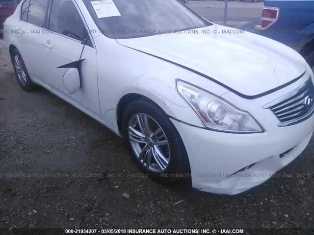 JN1DV6AP6CM812274 - 2012 INFINITI G25 JOURNEY WHITE photo 6