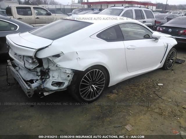 JTHHP5BC3F5003567 - 2015 LEXUS RC-F WHITE photo 4