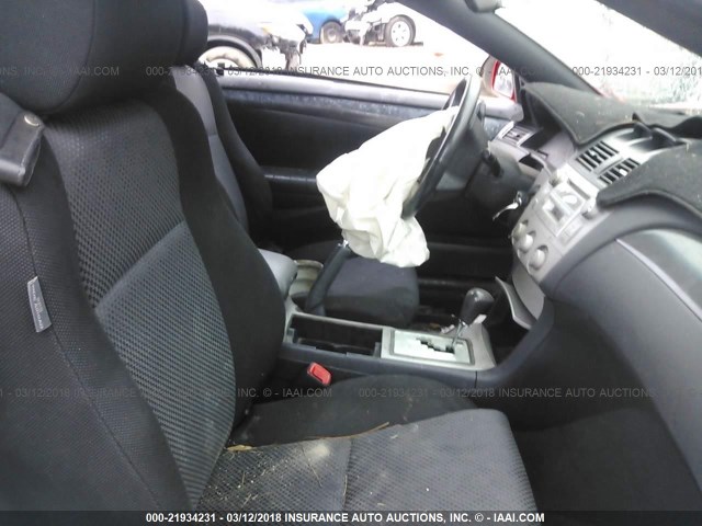 4T1FA38P36U085181 - 2006 TOYOTA CAMRY SOLARA SE/SLE წითელი ფოტო 5