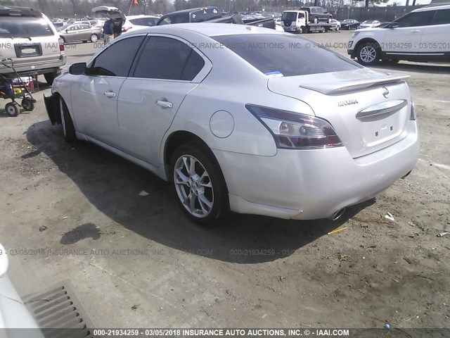 1N4AA5AP0DC815433 - 2013 NISSAN MAXIMA S/SV SILVER photo 3