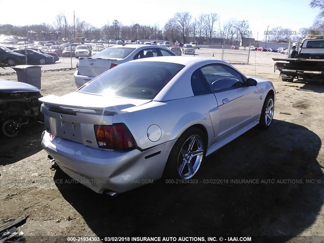 1FAFP42X24F139322 - 2004 FORD MUSTANG GT SILVER photo 4