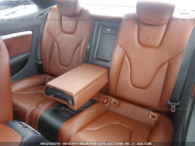 WAURV78T29A011344 - 2009 AUDI S5 QUATTRO SILVER photo 8