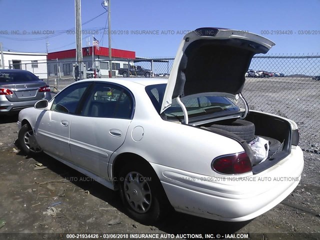 1G4HP52KX4U110610 - 2004 BUICK LESABRE CUSTOM WHITE photo 3