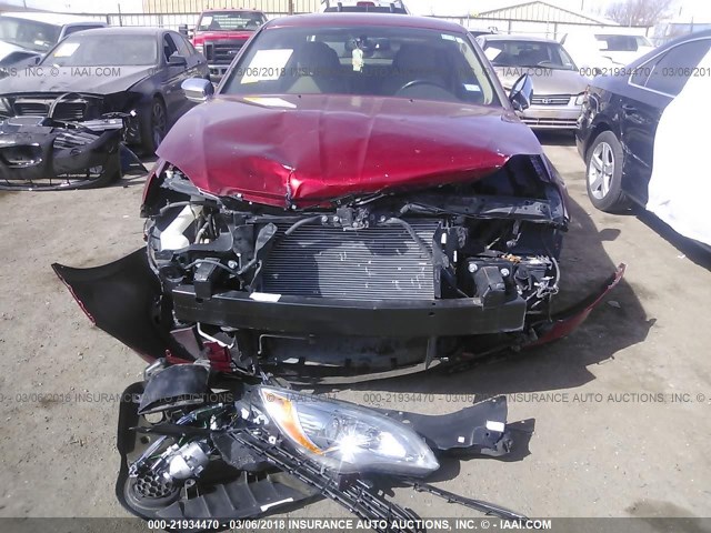 1C3BC2FG8BN595173 - 2011 CHRYSLER 200 LIMITED MAROON photo 6